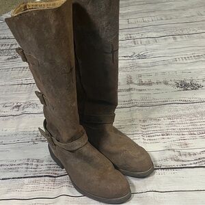 Twisted X Women’s Riding Boots, Tall Rust, All Leather Size 8 1/2